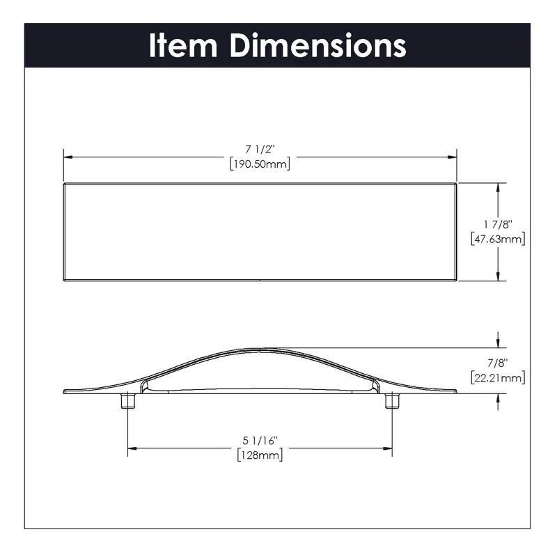 Belwith Keeler Fuller 3 3/4'' Center To Center Cup/Bin Pull