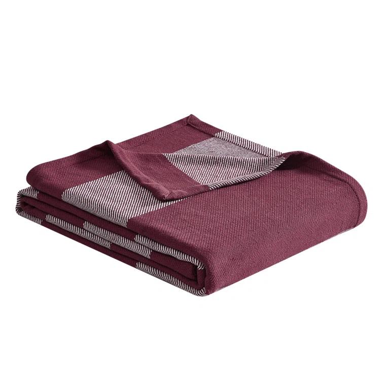 Eddie Bauer Eddie Bauer Boylston Stripe Cotton Reversible Blanket