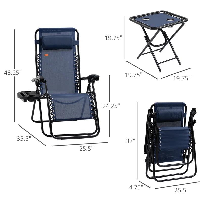 Outsunny Folding Zero Gravity Chair