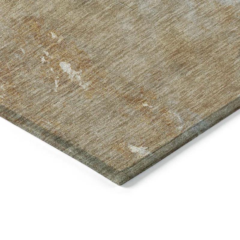Machine Washable Indoor/Outdoor Chantille ACN1364 Copper Rug