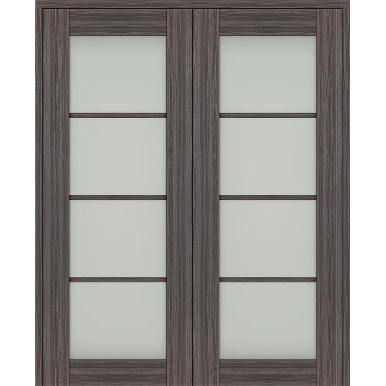 Belldinni Palladio 4 Lite Solid Manufactured Wood and Glass Paneled Prefinished French Door