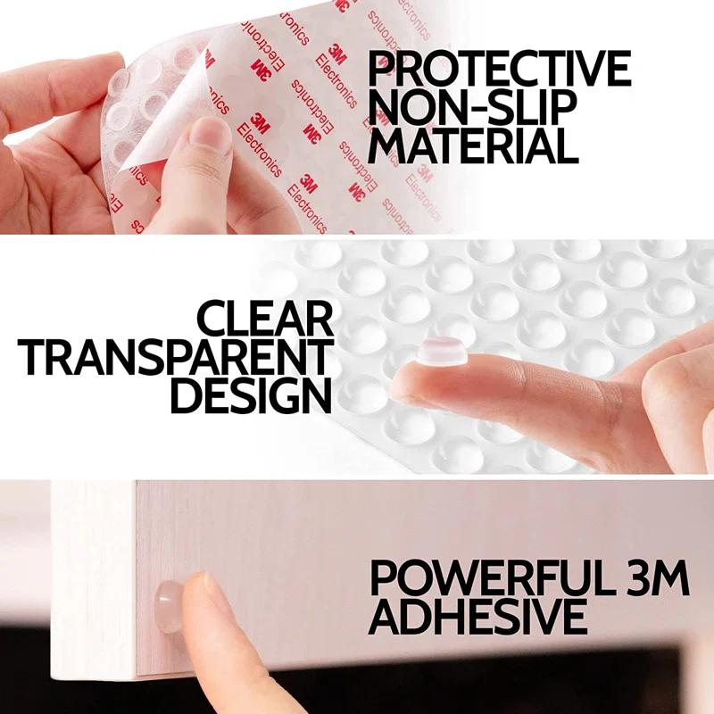 Zulay Kitchen Zulay Home Cabinet Bumpers Clear Adhesive Small Rubber Stoppers - 50 Pack (Set of 50)