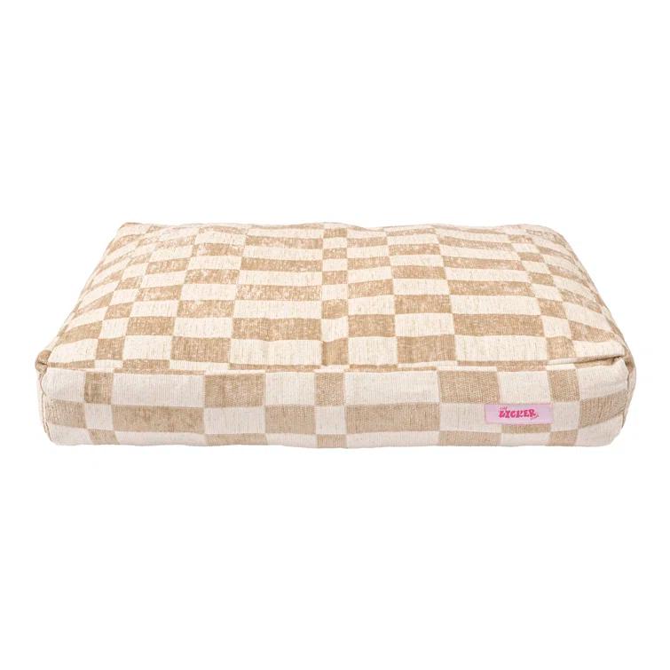 The Licker Store Mabel Designer Modern Ultra Soft Reversible Plush Rectangular Pet Bed with Washable Cover