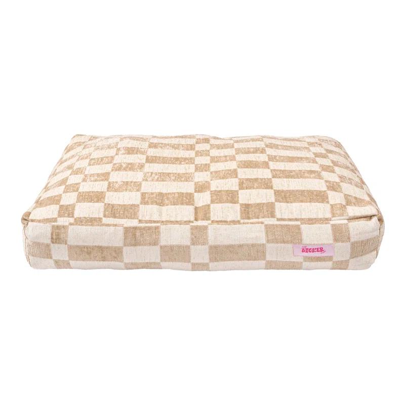The Licker Store Mabel Designer Modern Ultra Soft Reversible Plush Rectangular Pet Bed with Washable Cover