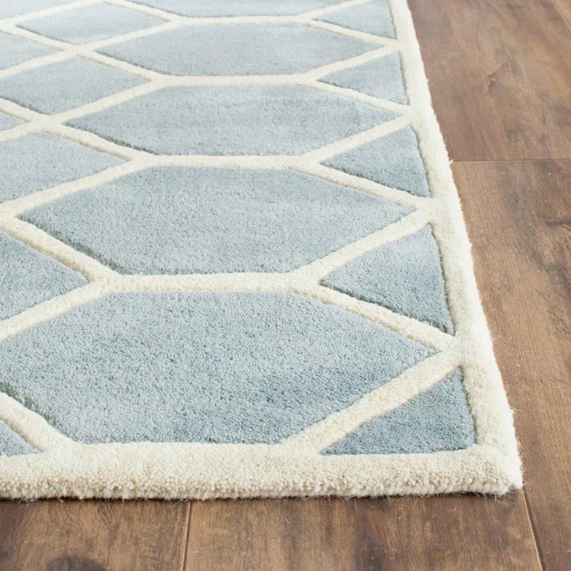 George Oliver Deedie Hand Tufted Wool Geometric Rug