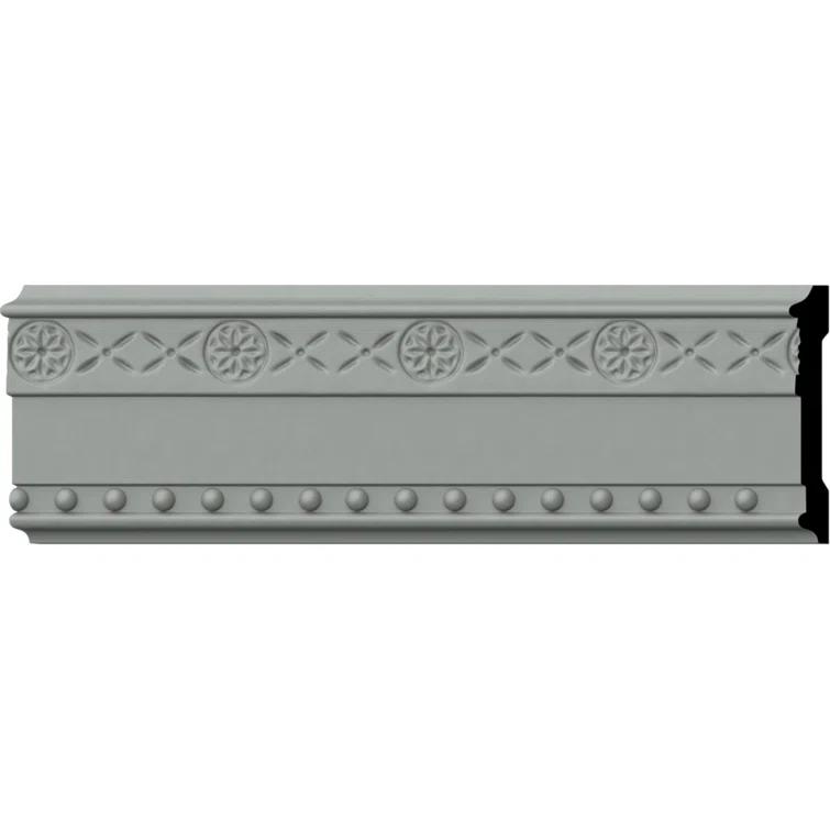 Ekena Millwork 2 3/4"H x 1/2"P x 94 1/2"L, (1 5/8" Repeat), Tralee Chair Rail (Set of 12)