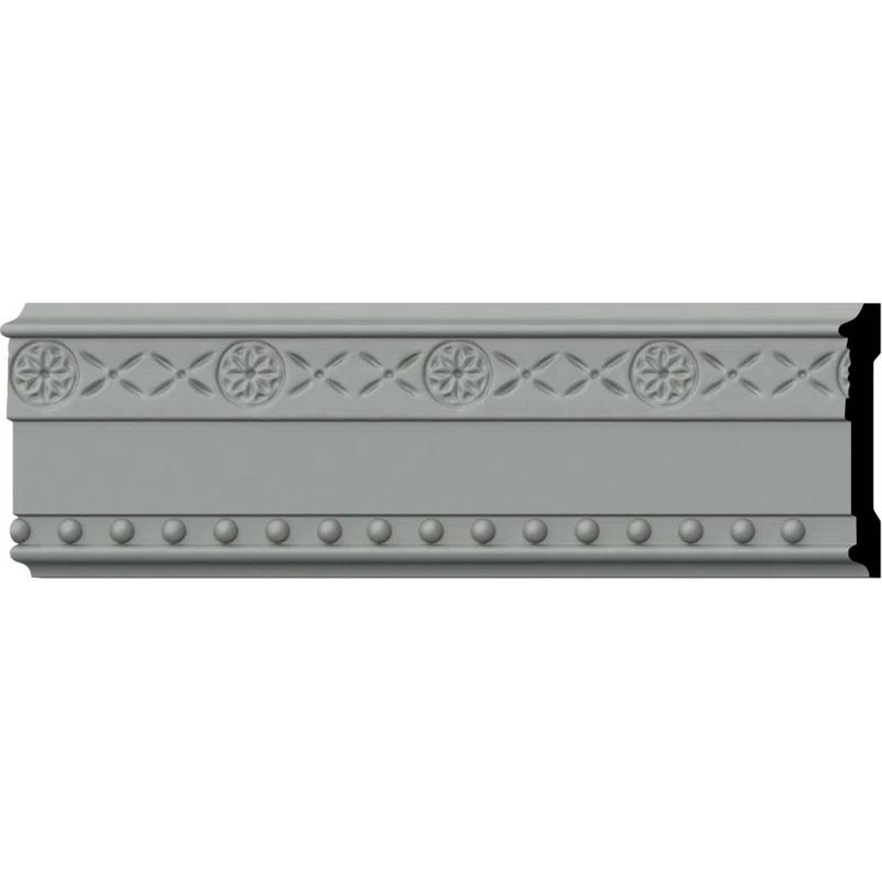Ekena Millwork 2 3/4"H x 1/2"P x 94 1/2"L, (1 5/8" Repeat), Tralee Chair Rail (Set of 12)