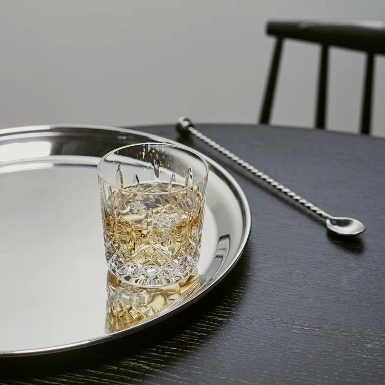 Elegant Classic 9oz Clear Cut Crystal Tumbler for Cold Drinks
