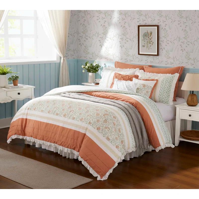 Dawn 9 Piece Cotton Percale Comforter Set