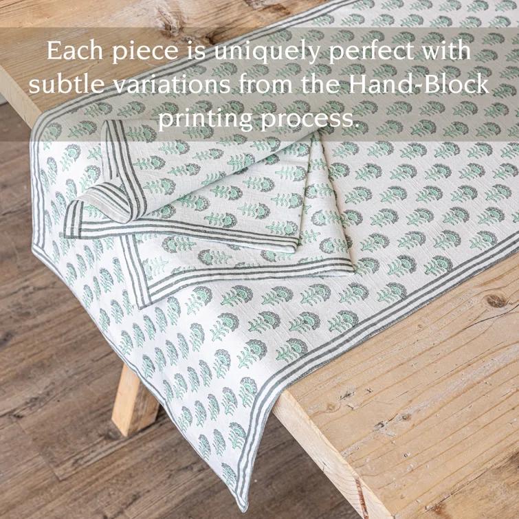 over&back Hand-Blocked Table Runner