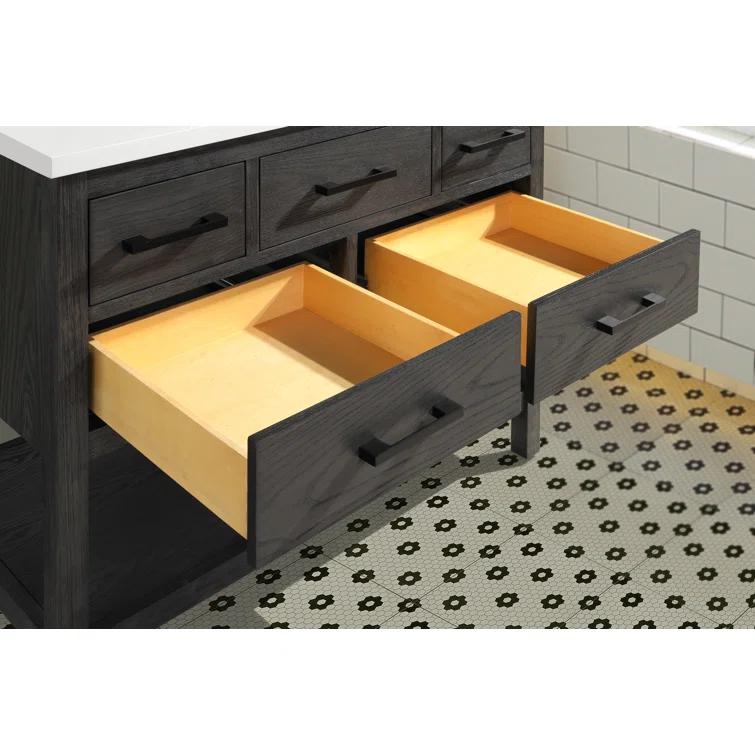 Ari Kitchen & Bath Betty 42'' Single Bathroom Vanity with Quartz Top
