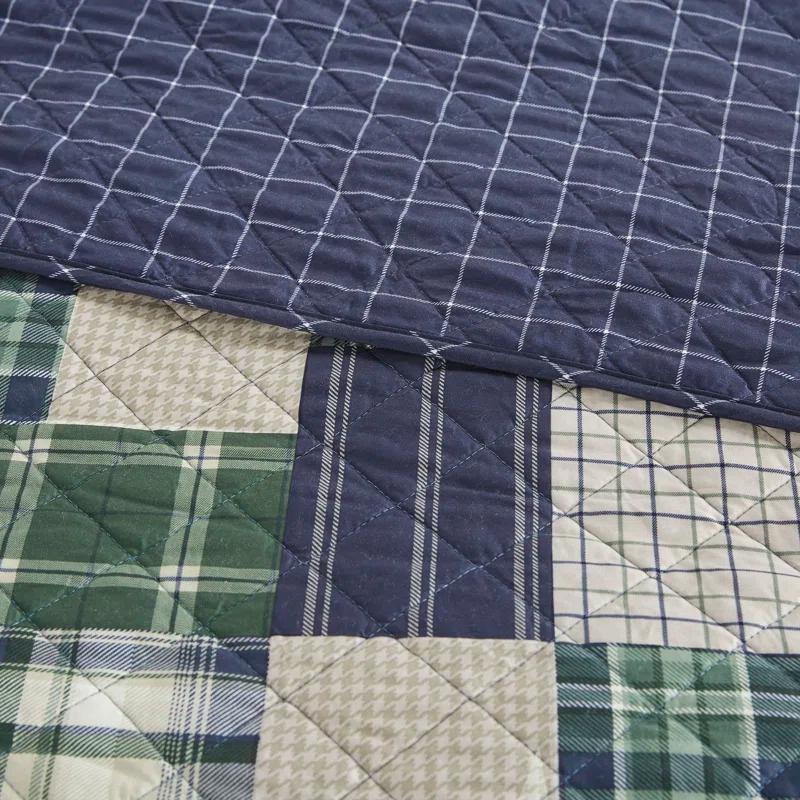 Madison Park Timber 3 Piece Reversible Printed Quilt Set