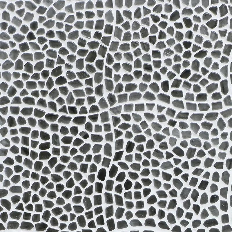 Bond Tile Fractal Pebble 11.88 in. x 11.88 in. Polished Glass Wall Mosaic Tile (0.98 Sq. Ft. / Each)
