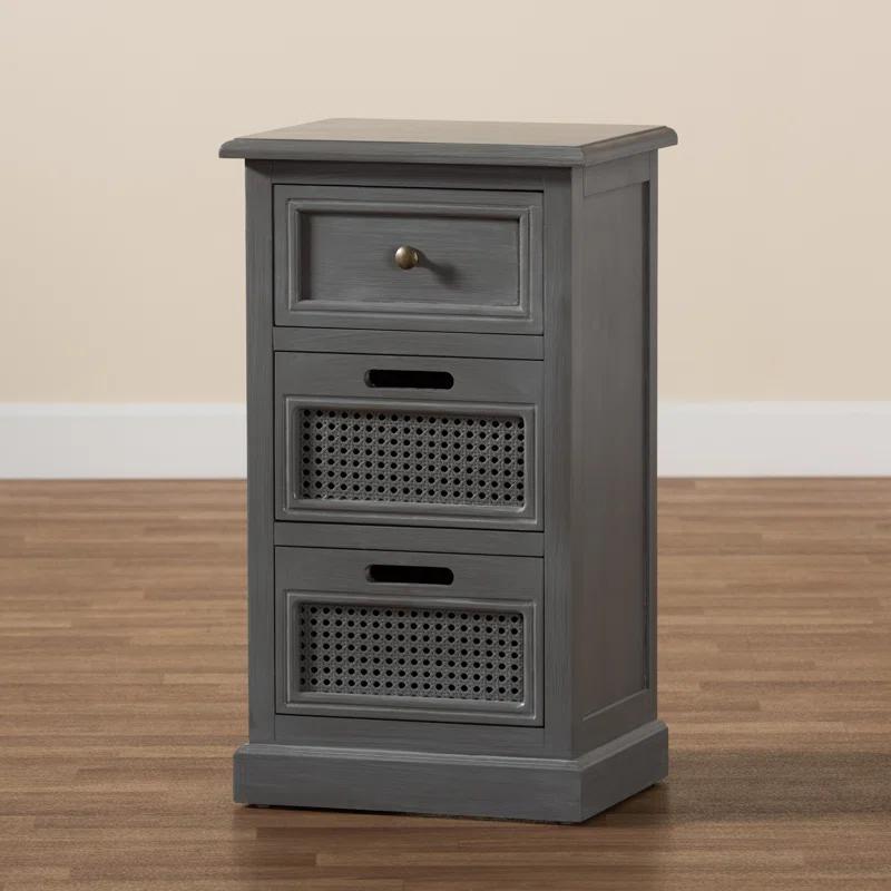 Red Barrel Studio® Rankine 15.7'' W Solid Wood Nightstand