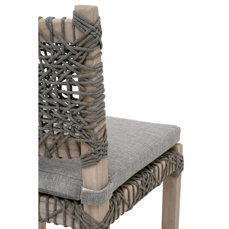 Costa Teak Outdoor 28'' Bar Stool with Cushion