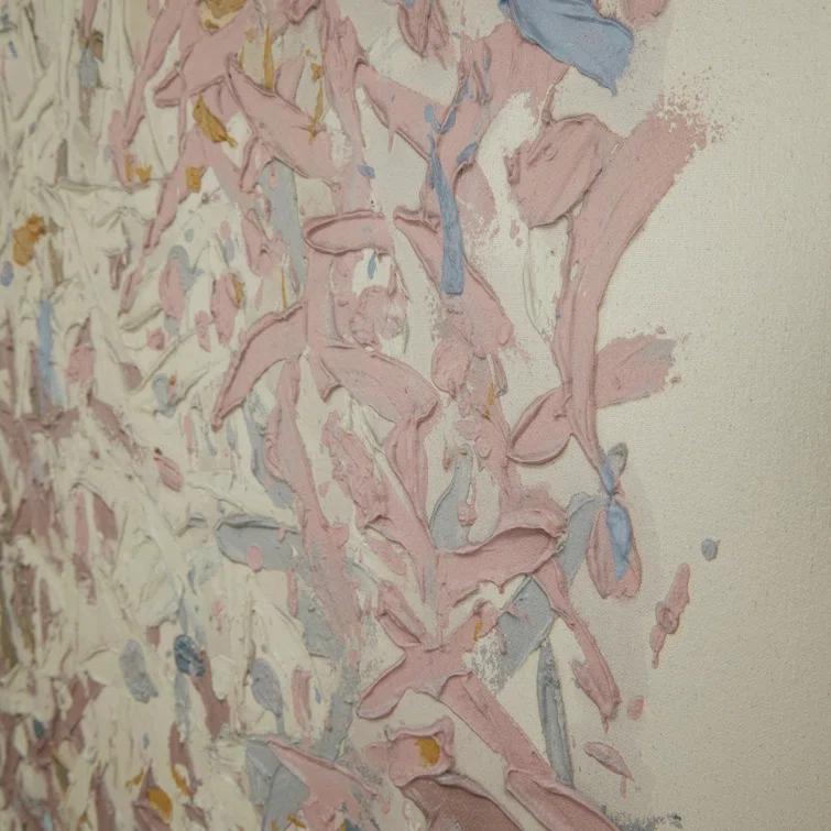 Our Hands Are Open No. 14 Wall Art by Tyler Guinn - Blue / 48.5" x  60"