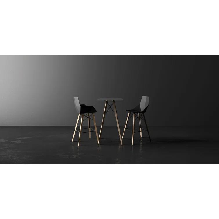 Vondom Faz Wood - Bar Stool - Set Of 4 - Basic/Injection (Set of 4)