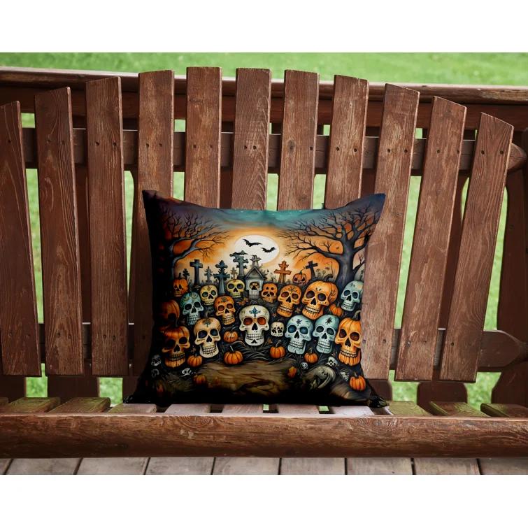 Caroline's Treasures More Spooky Halloween Other/No Pattern Indoor/Outdoor Throw Pillow