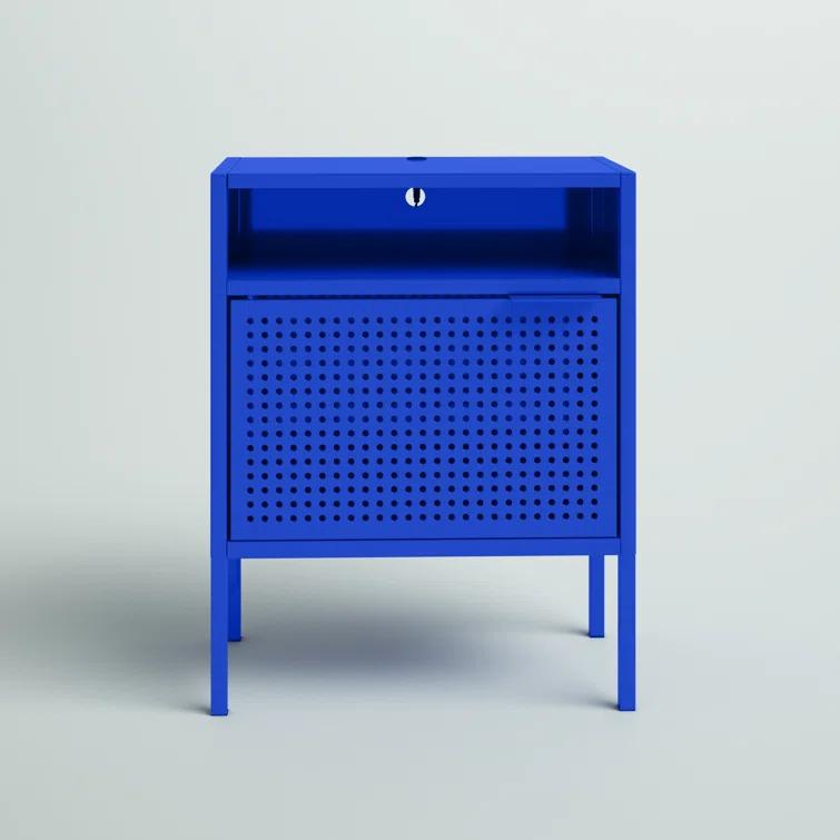 Steelside™ Zander 19'' W Metal Nightstand