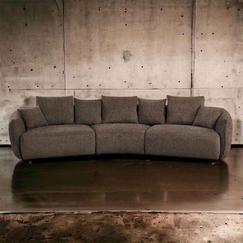 Audiohome Bash Macca Anthology Boucle Sofa With Pillows