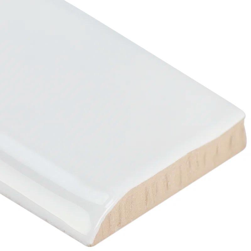 Brookline 10" x 2" Ceramic Bullnose Wall Tile Trim
