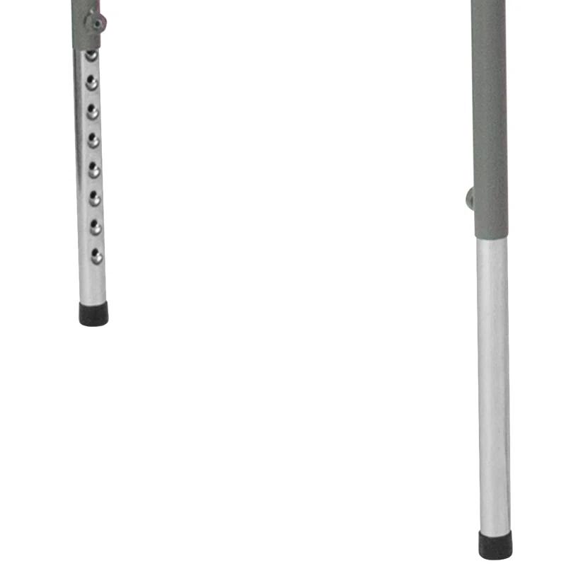 Flash Furniture Parker 2.79-Foot Square Height Adjustable Plastic Folding Table