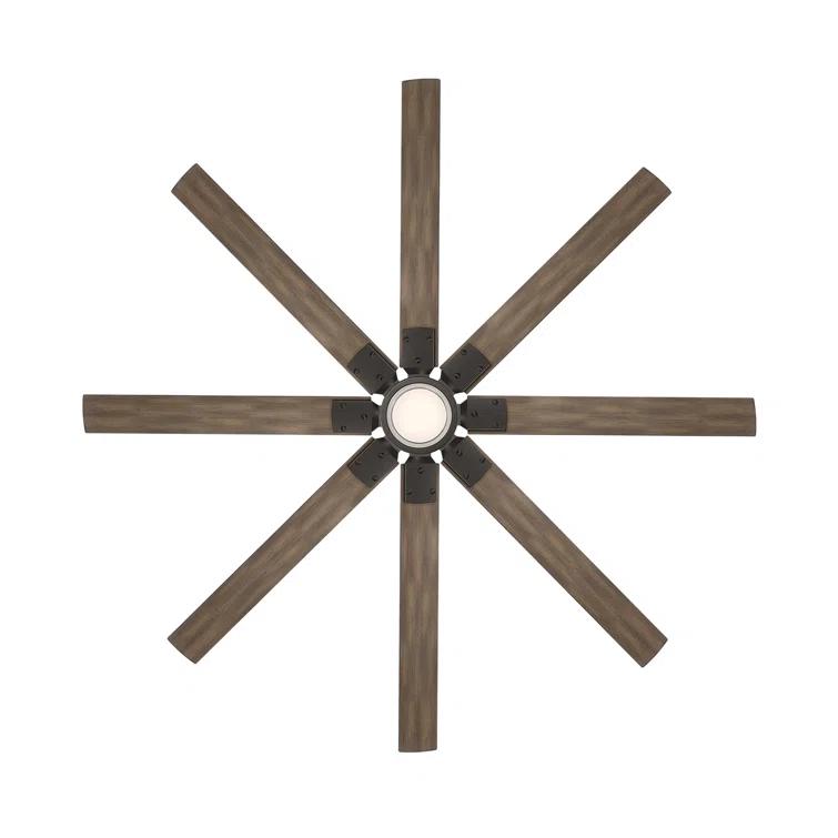 Renegade 8 - Blade Outdoor / Indoor Smart Ceiling Fan with Remote Control and LED Light Kit Included