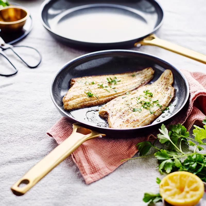 GreenPan ™ Reserve Black 2-Piece 10" and 12" Ceramic Non-Stick Frying Pan Set