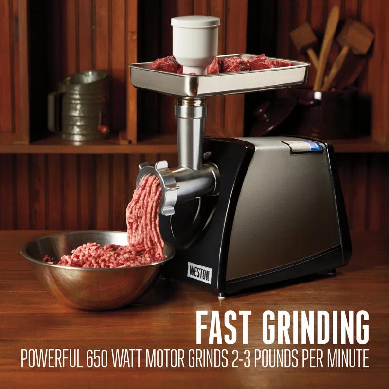 Weston Weston Stainless Steel Electric Meat And Sausage Mixer