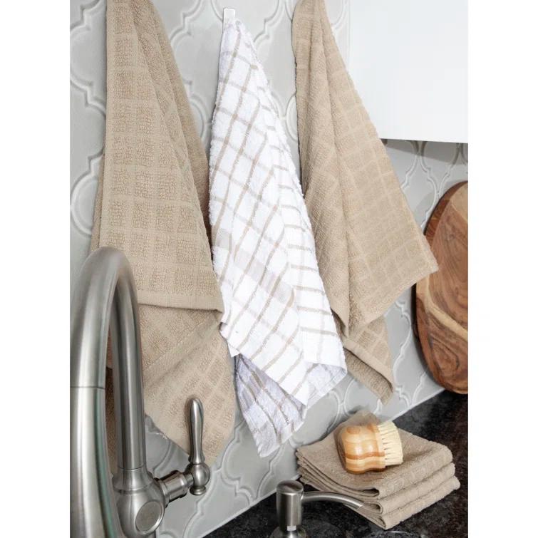 RITZ Cotton Plaid Kitchen Towel Linen Set (Set of 6)