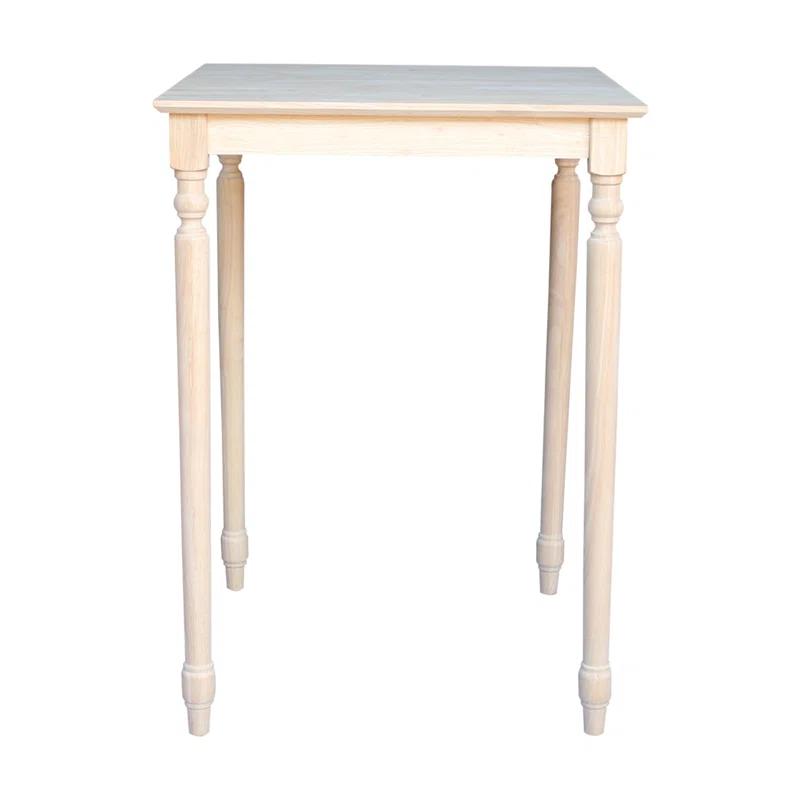 International Concepts Turned Solid Wood Top Dining Table