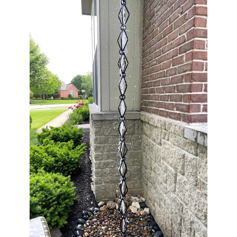 U-nitt Diamond Rain Chain 8.5 ft