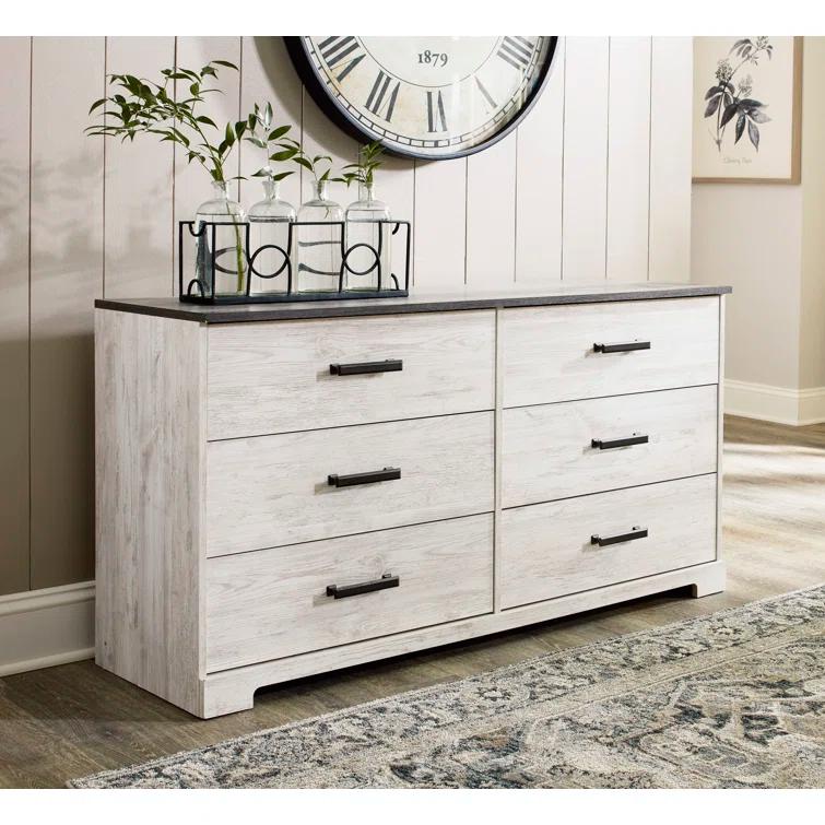 Loon Peak® Keicha Two Toned 6 Drawer Dresser