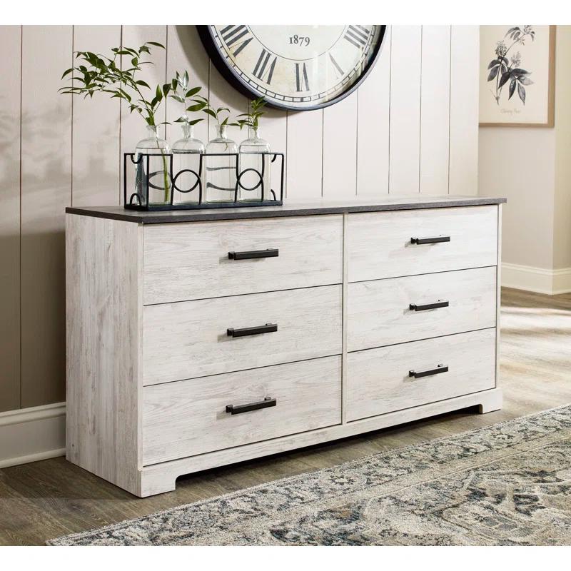 Loon Peak® Keicha Two Toned 6 Drawer Dresser