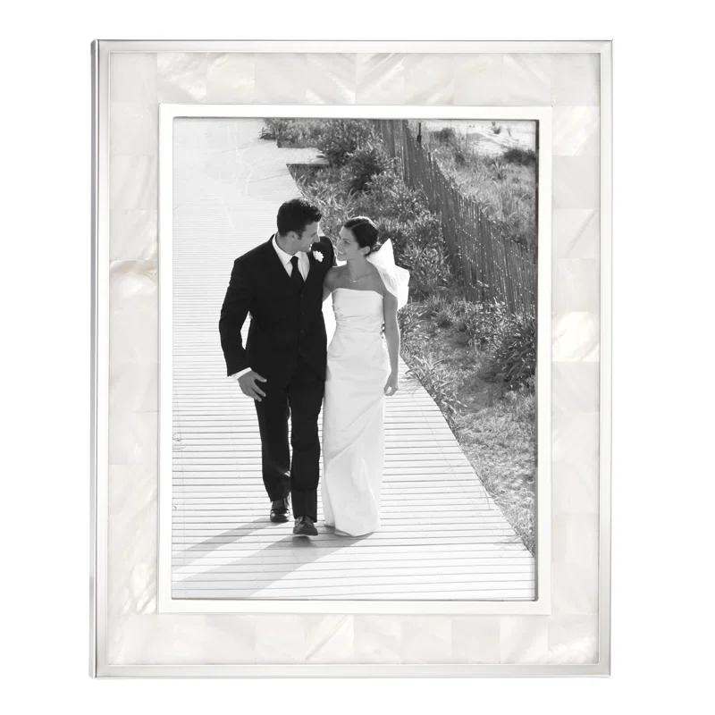 Reed & Barton Plated Giftware Mother of Pearl Single Picture Frame