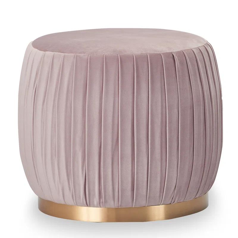 Adore Decor Adore Pleated Ottoman