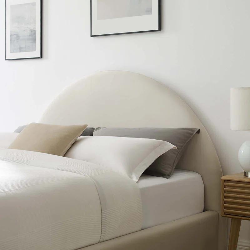 Modway Resort Performance Velvet Arched Round Platform Bed