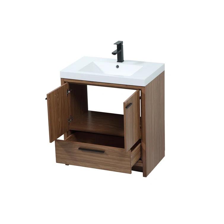 Mercury Row® Southmead 30'' Single Bathroom Vanity with Resin Top