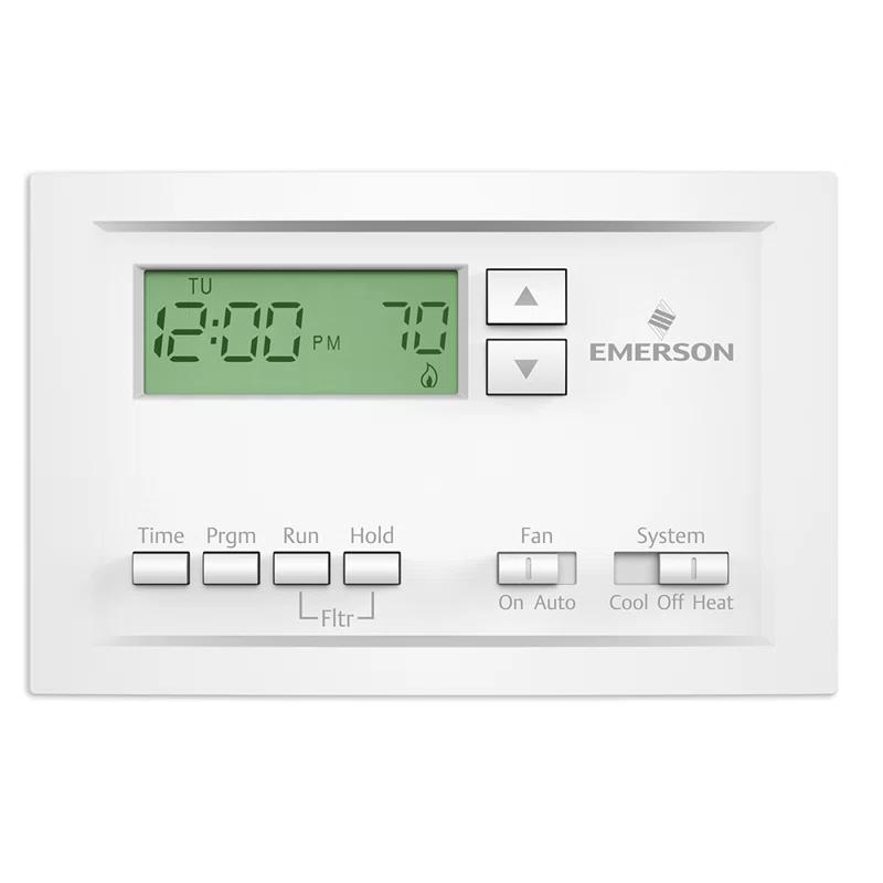 Emerson Thermostats Emerson Thermostats Smart Programmable Thermostat White