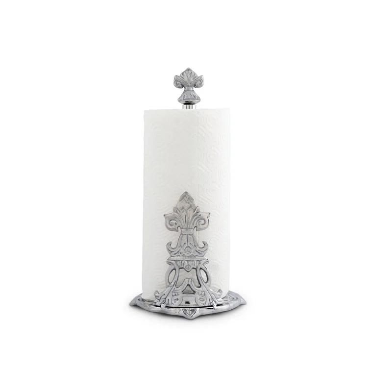 Arthur Court Designs Fleur De Lis Metal Paper Towel Holder