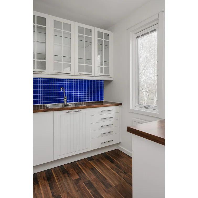 WS Tiles® 1" x 1" Straight Edge Glass Mosaic Tile