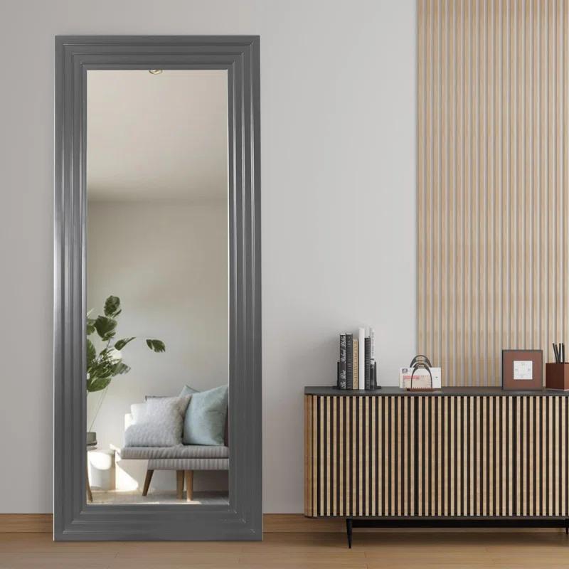 Trule Amy Wood Flat Wall Mirror