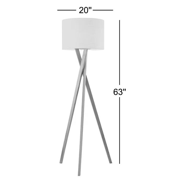 Harcourt 63'' Solid Wood Floor Lamp