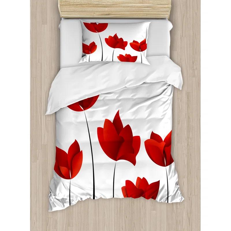 Floral Traditional Floral Duvet Cover Set