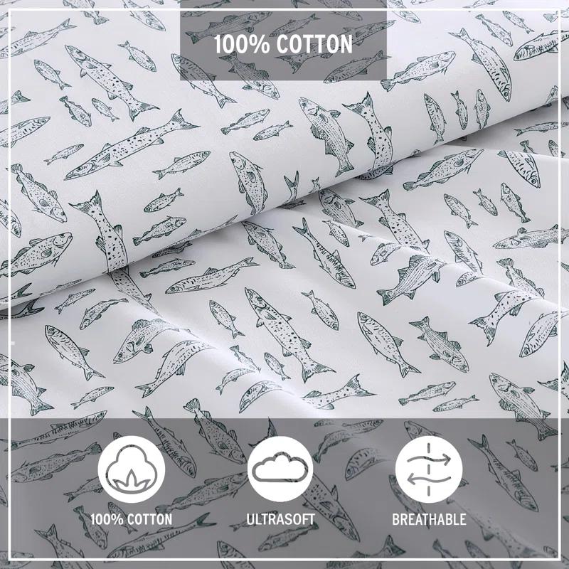 Eddie Bauer Eddie Bauer Printed Cotton Percale Sheet Sets