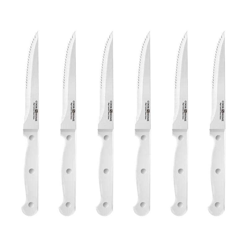Cook N Home Kitchen Knife Set with Bamboo Storage Block 15-Piece