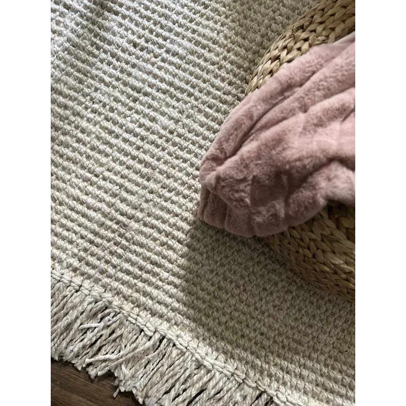 Hauteloom Moncton Handmade Jute/Sisal Beige Area Rug