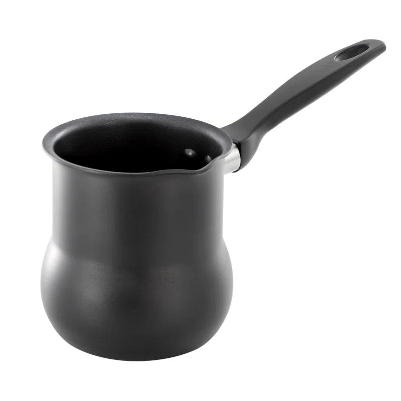 Better Chef Better Chef 0.45 Quart Aluminum Nonstick Turkish Coffee Warmer in Black with Cool Touch Handle