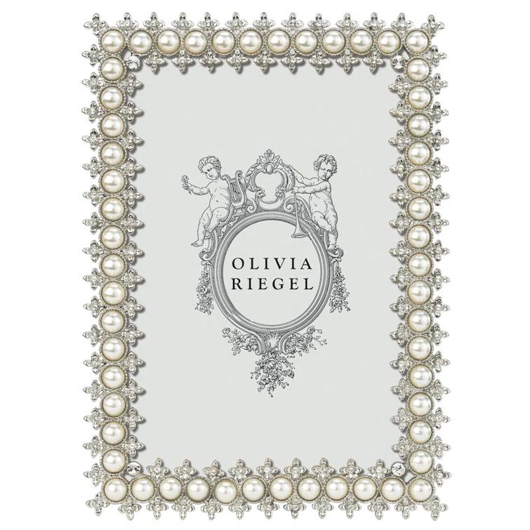 Elegant Silver Crystal 8x10 Tabletop Photo Frame