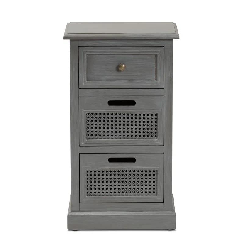 Red Barrel Studio® Rankine 15.7'' W Solid Wood Nightstand